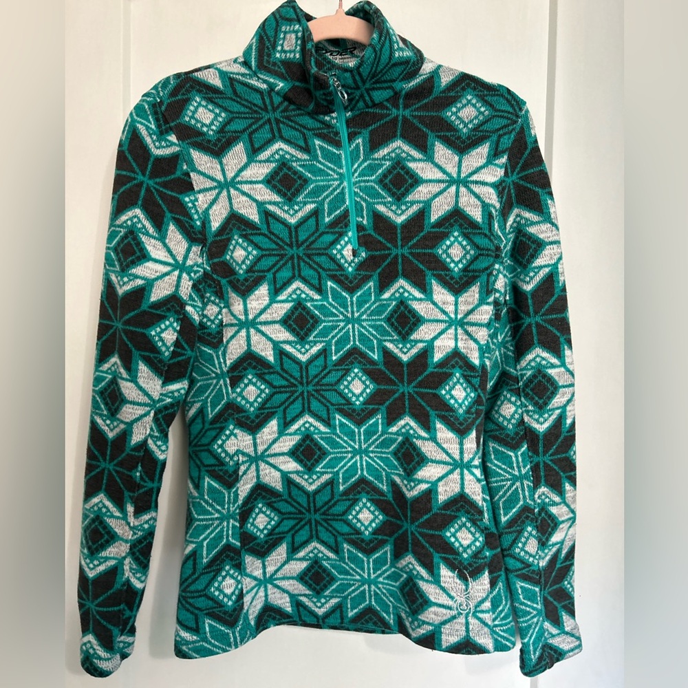 🌸Spyder Snowflake Alpine 1/4 zip sz:10